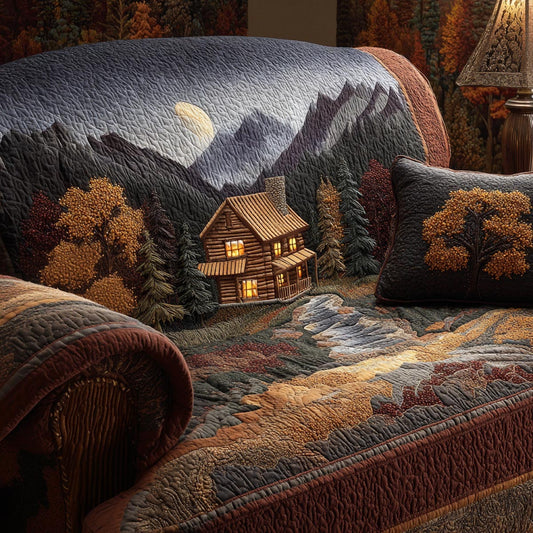 Rustic Retreat Quilted Sofa Cover NCU0DV1861