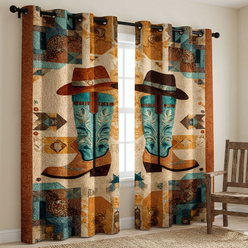 Rustic Rodeo Quilted Curtains NCU0DDK2549