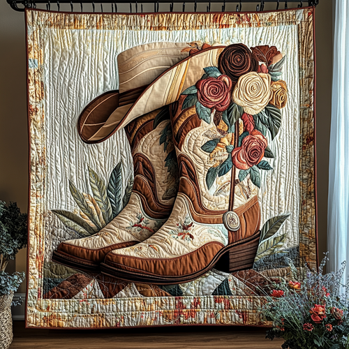 Rustic Rodeo Vibes Quilted Blanket NCU0DK974