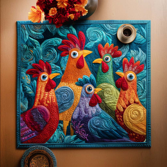 Rustic Roost Quilted Table Topper NCU0NNT1093