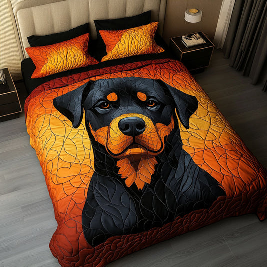 Rustic Rott 3-Piece Quilted Bedding Set NCU0NNT634
