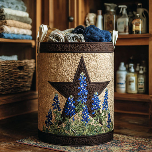 Rustic Starfield Quilted Laundry Basket NCU0NTV453