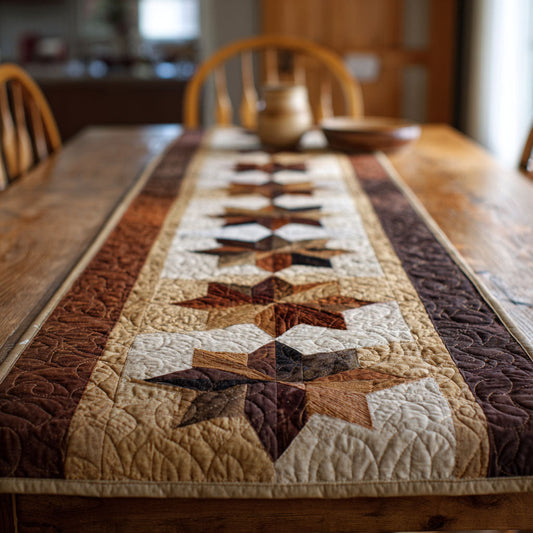 Rustic Starline Quilted Table Runner NCU0NTV835
