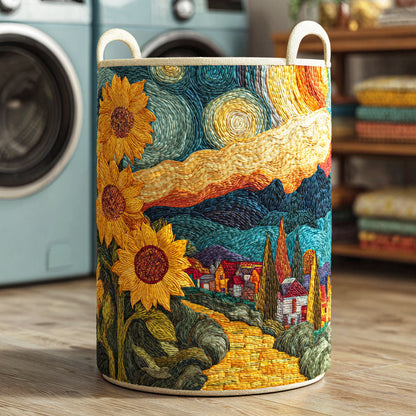 Rustic Sun Trail Quilted Laundry Basket NCU0NTD272