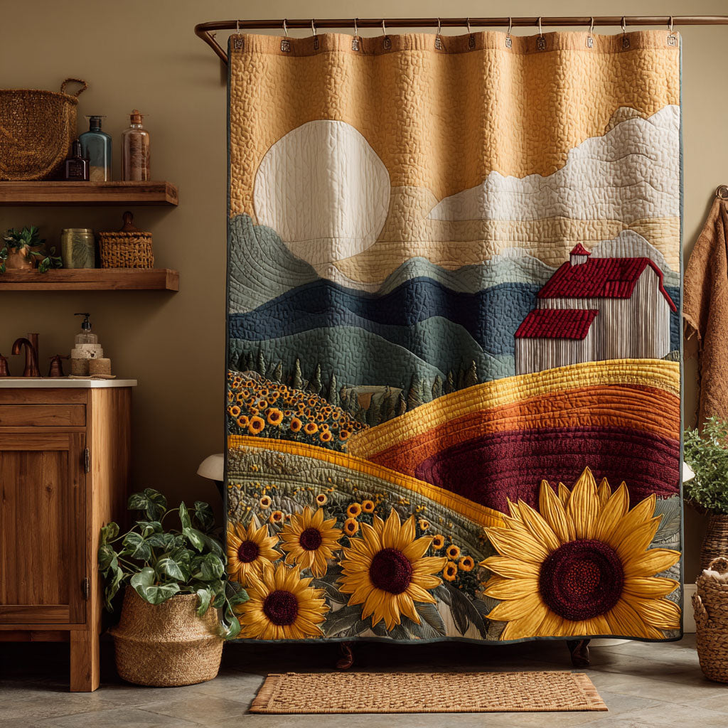 Rustic Sunflower Shower Curtain NCU0DDK2576