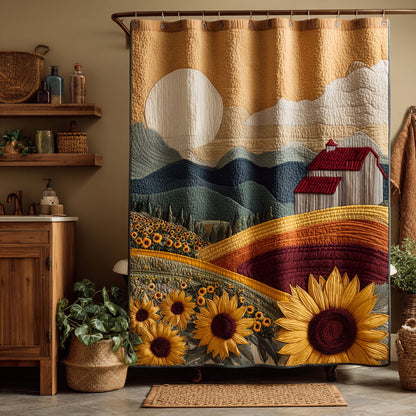 Rustic Sunflower Shower Curtain NCU0DDK2576