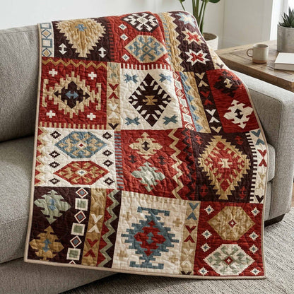 Rustic Tapestry Quilted Blanket NCU0NXD1759