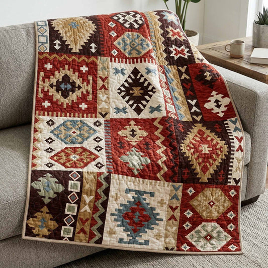 Rustic Tapestry Quilted Blanket NCU0NXD1759