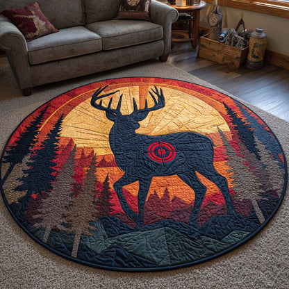 Rustic Trail Quilted Round Mat NCU0NNT1967