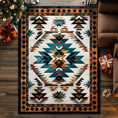 Rustic Tribal Area Rug NCU0DQQ069