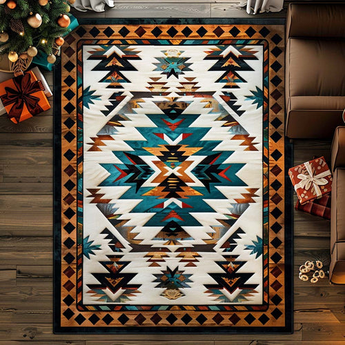 Rustic Tribal Area Rug NCU0DQQ069