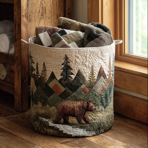 Rustic Trophy Trail Quilted Laundry Basket NCU0PTT1884