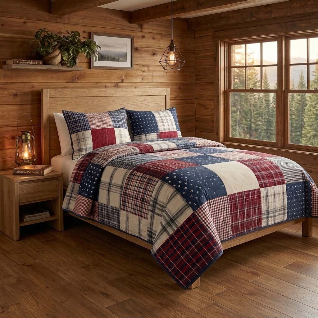 Rustic Union 3-Piece Quilted Bedding Set NCU0DQQ0609