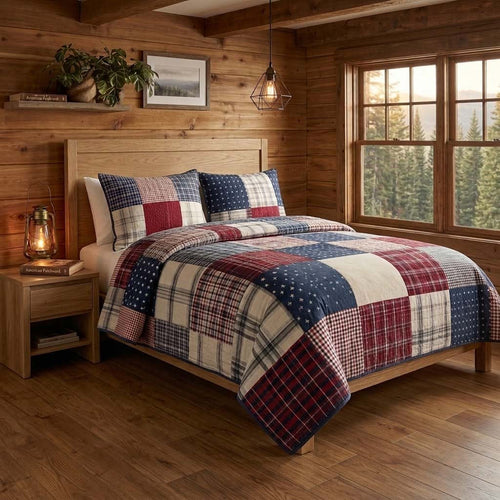 Rustic Union 3-Piece Quilted Bedding Set NCU0DQQ0609