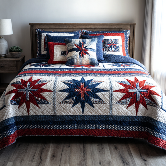 Rustic Valor 3-Piece Quilted Bedding Set NCU0NVH901