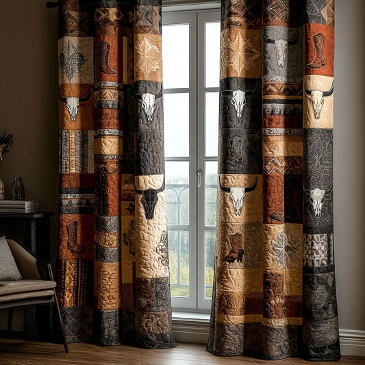 Rustic West Quilted Curtains NCU0NNT2819
