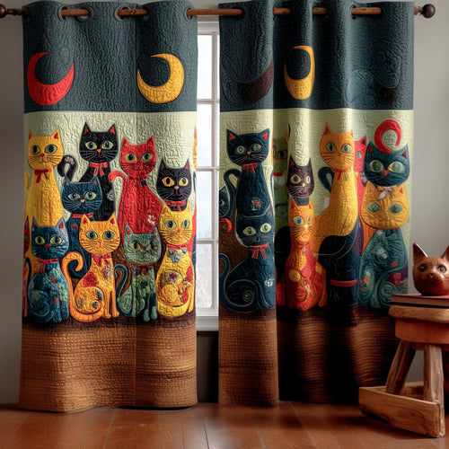 Rustic Whiskers Quilted Curtains NCU0PTT2176