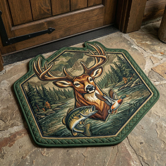Rustic Wildlife Custom Shape Doormat NCU0NNT3113