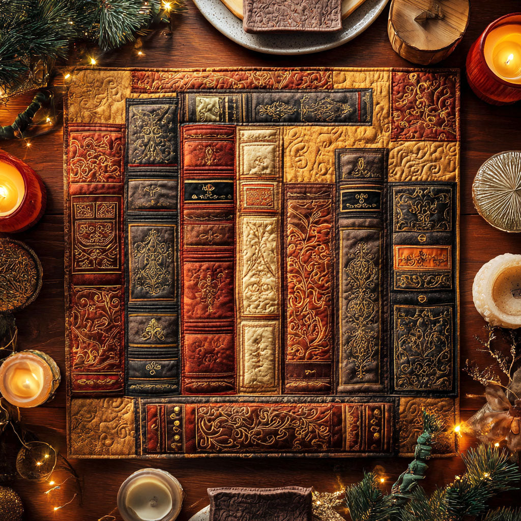 Rustic Wisdom Quilted Table Topper NCU0NTV621