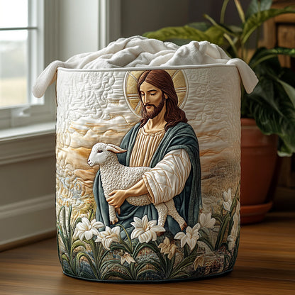 Sacred Peace Quilted Laundry Basket NCU0DV860