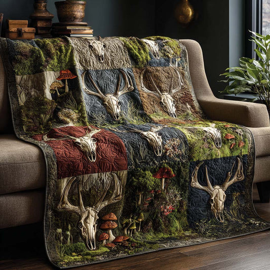 Sacred Antlers Quilted Blanket NCU0NNT2610