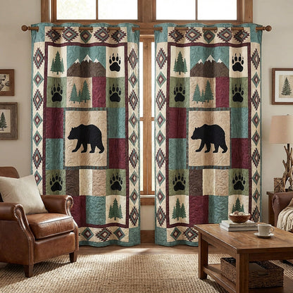 Sacred Bear Totem Curtains NCU0NTV939