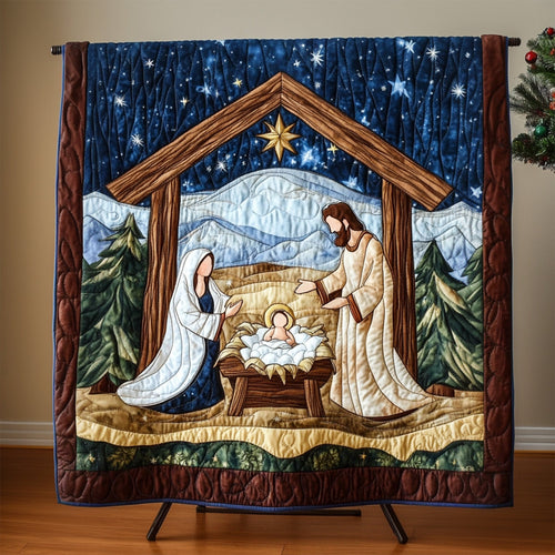 Sacred Birth Quilted Blanket NCU0PT1447