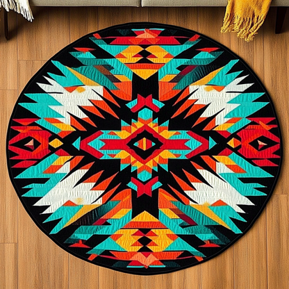 Sacred Circle Harmony Quilted Round Mat NCU0DK996