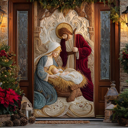 Sacred Embrace Quilted Door Cover NCU0TV999