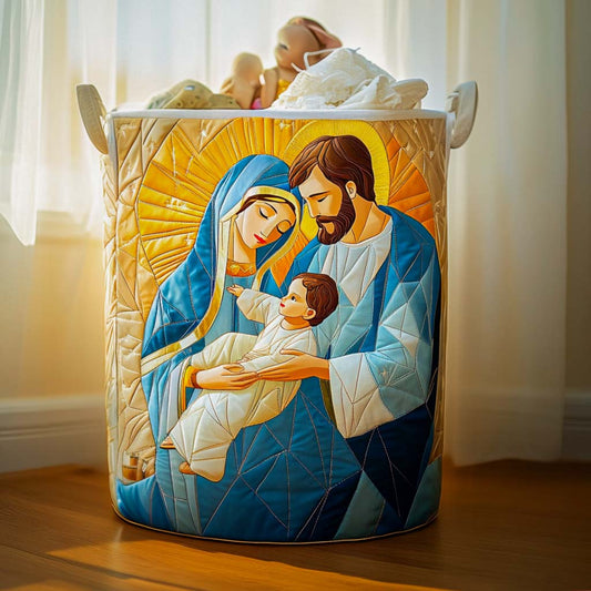 Sacred Family Quilted Laundry Basket NCU0NNT1627