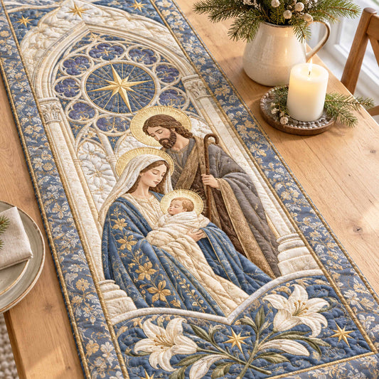 Sacred Family Quilted Table Runner NCU0NTD2337