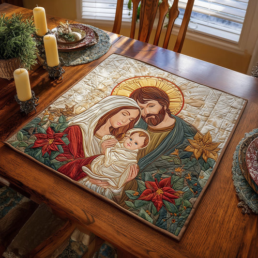 Sacred Family Quilted Table Topper NCU0TH3356