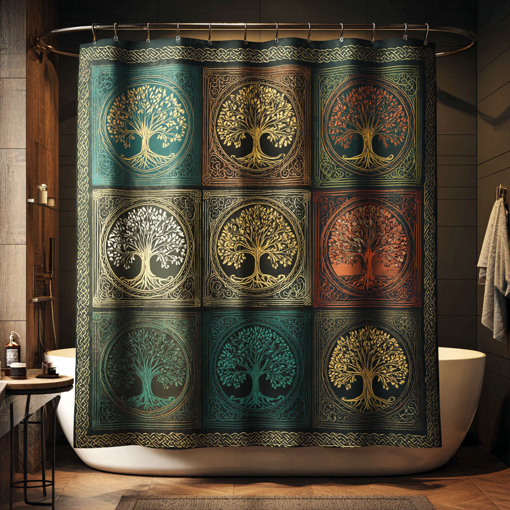Sacred Forest Tree Shower Curtain NCU0NTV884