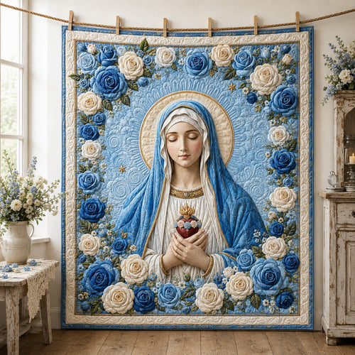 Sacred Heart Sanctuary Quilted Blanket NCU0HNH1240