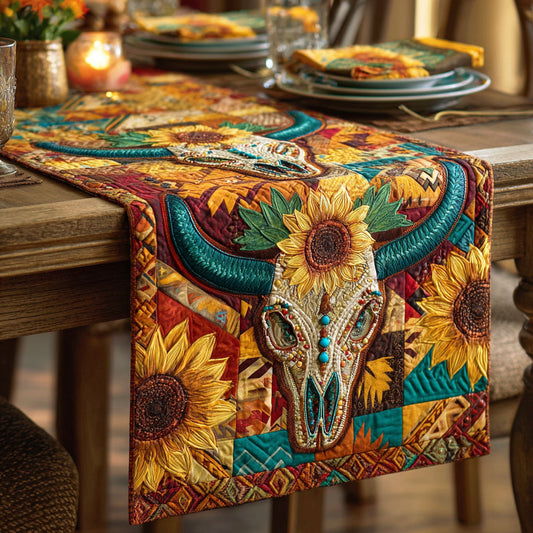 Sacred Horns Quilted Table Runner NCU0NTD1728