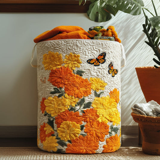 Sacred Marigold Quilted Laundry Basket NCU0PTT1104