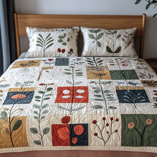 Sacred Petal 3-Piece Quilted Bedding Set NCU0PTT572