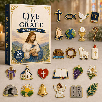 CHRISTMAS KICKOFF 40% OFF - Graceful Angel Advent Calendar 2026 - 24-Day Festive Countdown, Acrylic Charms Blind Box - Gift For Religious Collectors