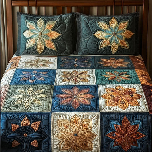 Sacred Spiral 3-Piece Quilted Bedding Set NCU0PTT549