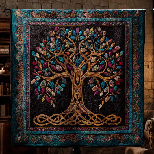 Sacred Tree Quilted Blanket NCU0DDK2331