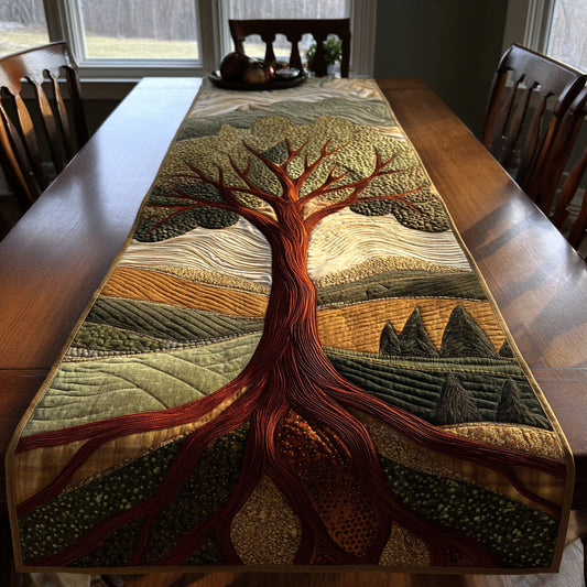Sacred Tree Quilted Table Runner NCU0DV1527