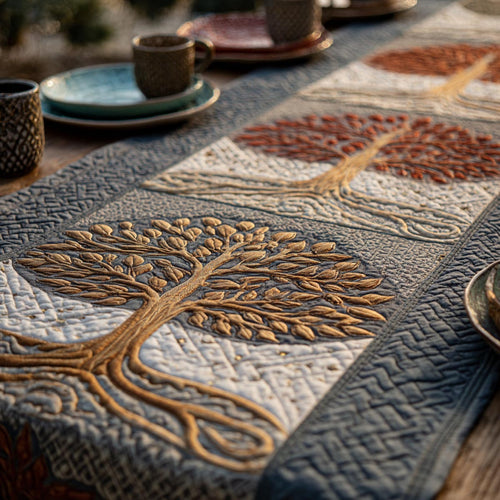 Sacred Tree Quilted Table Runner NCU0DV1833