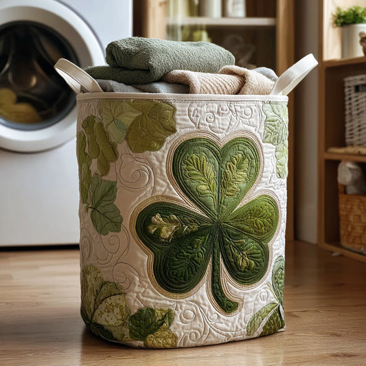 Sacred Verdant Path Quilted Laundry Basket NCU0HNH807