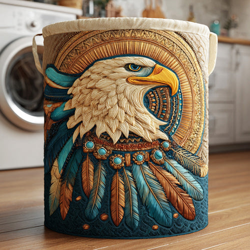 Sacred Wind Eagle Quilted Laundry Basket NCU0NTD965