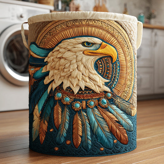 Sacred Wind Eagle Quilted Laundry Basket NCU0NTD965