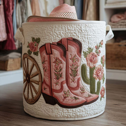 Cowboy Quilted Laundry Basket NCU0QN082