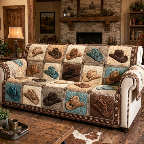 Saddle Stories Quilted Sofa Cover NCU0NTV1110