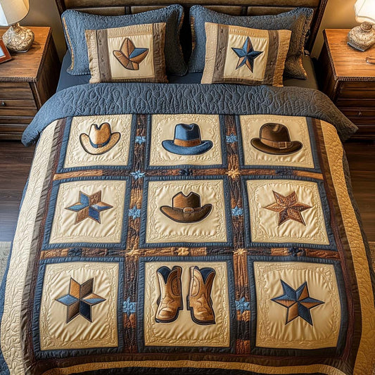 Saddle Up 3-Piece Quited Bedding Set NCU0NNT880