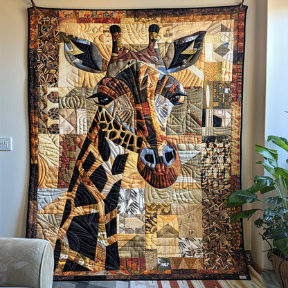 Safari Giraffe Quilted Blanket NCU0PT084