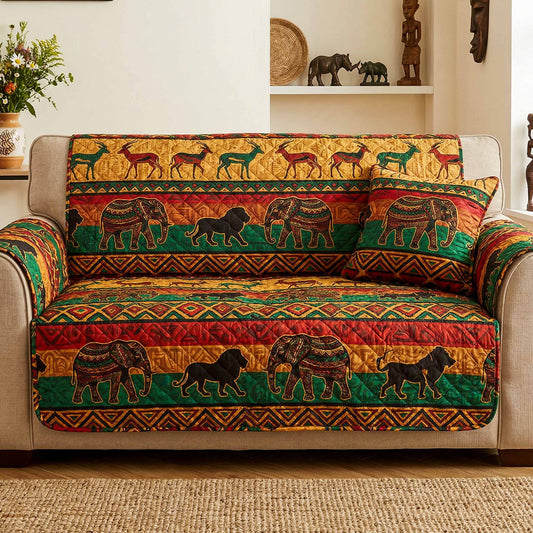 Safari Band Quilted Sofa Cover NCU0NXD1833